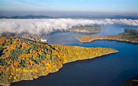 Orlík dam from birds view (South Bohemia), Czechia #landscape #Czechia ...