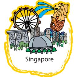 Singapore Attractions Yellow Sticker