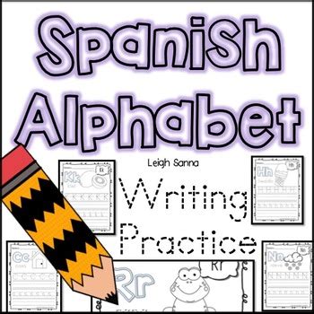 Spanish Alphabet Handwriting Practice A-Z by Leigh Sanna | TpT