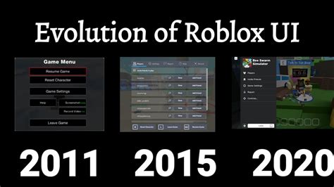 Evolution of Roblox UI 2006 - 2020 - YouTube