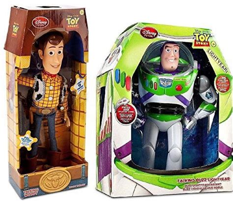 Disney Pixar Toy Story Talking Woody & Buzz Lightyear Original Action ...