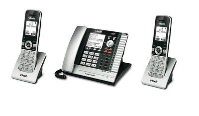 Vtech 4 Line Corded Cordless Office Business Phone System w 2 Multiline Handsets | eBay