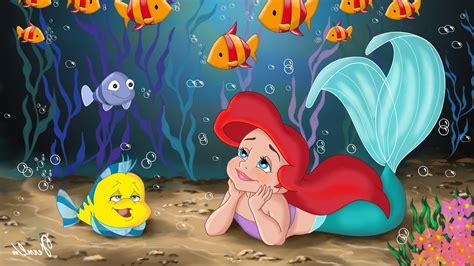 Little Mermaid Wallpapers - Top Free Little Mermaid Backgrounds - WallpaperAccess