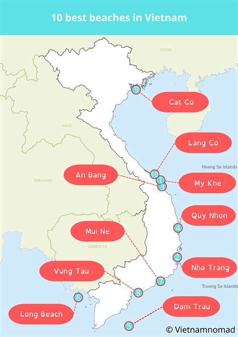 Best Beaches Vietnam Map - Daffie Constancy