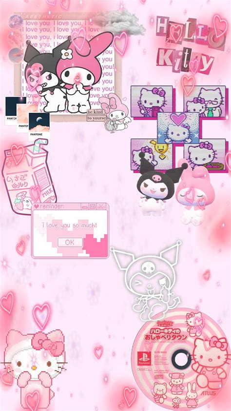 Các mẫu Hello kitty background aesthetic Dễ thương và ngộ nghĩnh