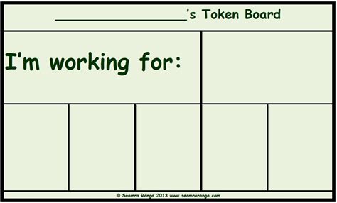 Token Board Printable - Printable Word Searches