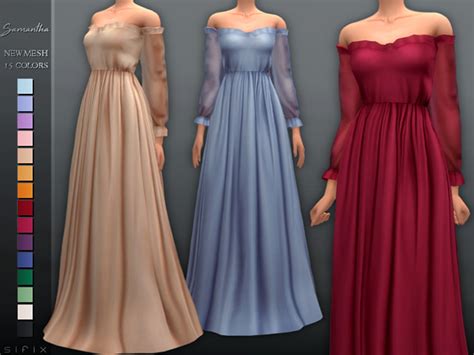 Best Long-Sleeve Dress CC To Download For Sims 4 – FandomSpot