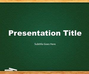 Chalkboard PowerPoint Template | School powerpoint templates, Background for powerpoint ...