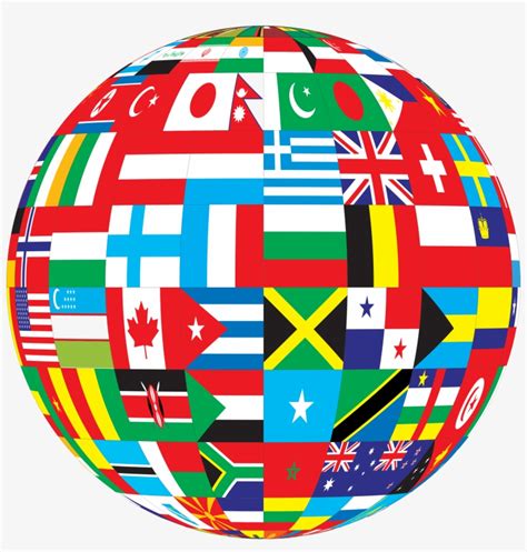 International Globe Clipart - Globe With Flags Icon - Free Transparent PNG Download - PNGkey