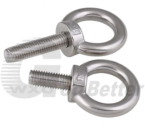 Eye Bolts M3 M4 M5~M24 For Lifting Screws Metric A2 Stainless Steel Eye ...