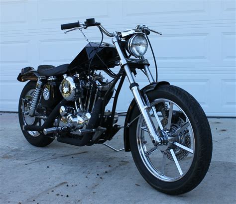 Harley Sportster 1974, old school bobber, digger, custom, chopper, cafe ...