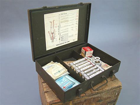 Vintage First Aid Kit, Metal First Aid Kit, Storage, Industrial Decor, Msco, Medical Supply ...