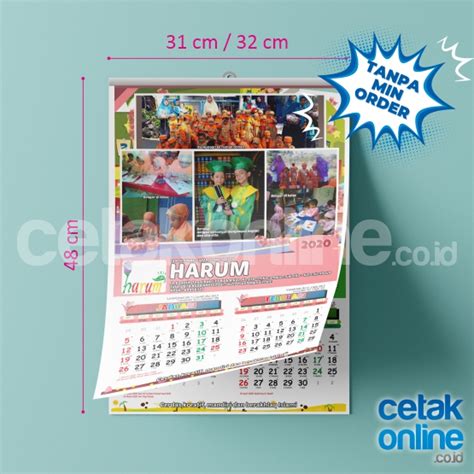 Kalender Dinding A3+ Semester Isi 3 Lembar AP100 | cetakonline