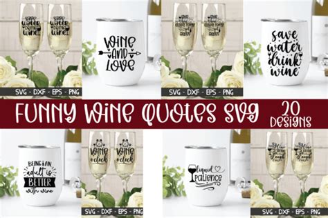 Funny Wine Quotes SVG, Wine SVG Bundle Graphic by PrintableStore · Creative Fabrica