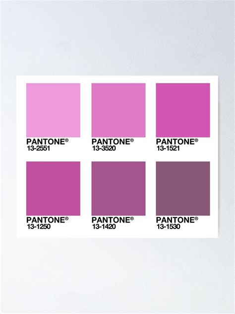 "Shades of Purple - Pantone Swatches" Poster for Sale by ManyaMalhotra | Redbubble