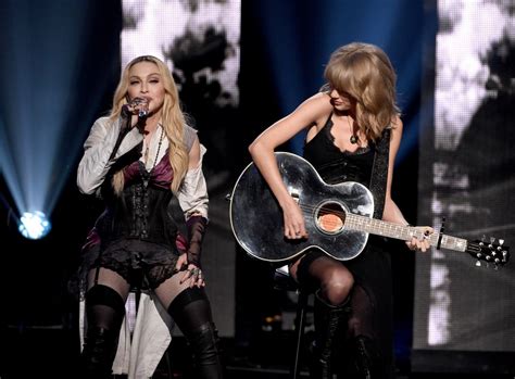 MADONNA and TAYLOR SWIFT Performs at iHeartRadio Music Awards – HawtCelebs