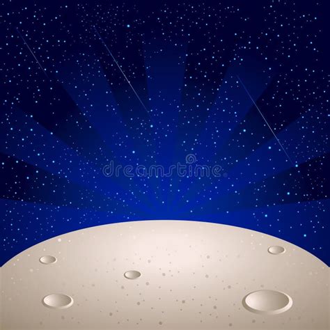 Moon surface stock vector. Image of planet, backdrop, astronomy - 8878594