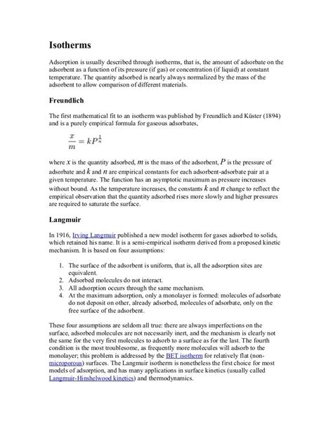 Isotherms