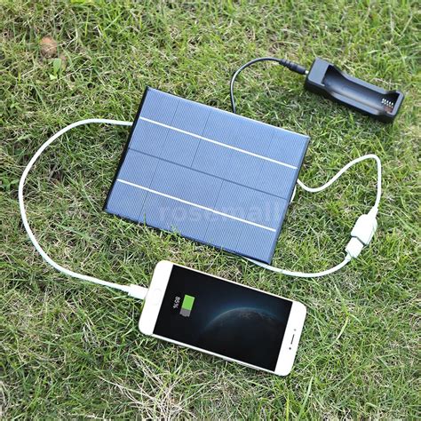 3.5W 5V Solar Panel Solar Cell Battery Phone Charger Power Outdoor ...