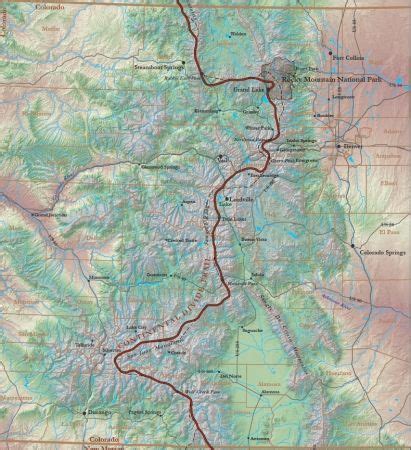 Continental divide trail Colorado | Continental divide, Trail maps ...