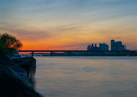 Han River Sunset - Seoul Korea. [OC] [2000x1429] Best Sunset, Beautiful ...