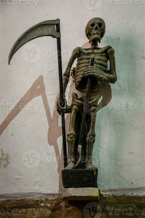 Ankou Statue Symbol of Death in Ploumilliau, Brittany, France 32430710 Stock Photo at Vecteezy