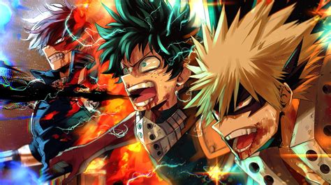 Bakugo, Izuku and Shoto Anime Wallpaper 4k HD ID:9244