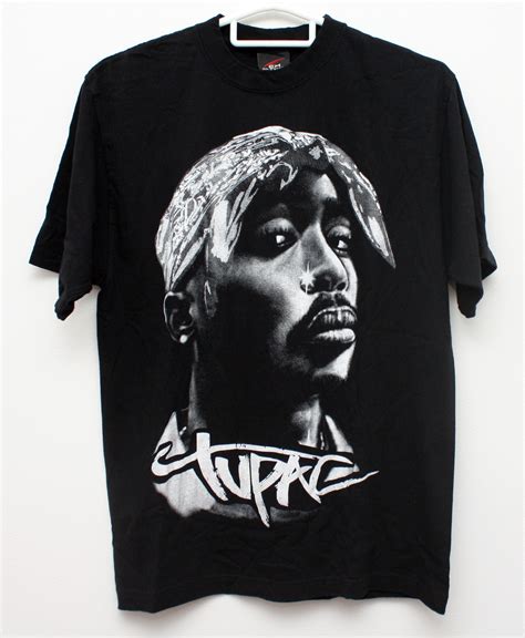 Vintage 2000's Tupac Shakur Rap Tee Men's T-shirt Black Hip Hop 2pac Size Large | eBay | Vintage ...