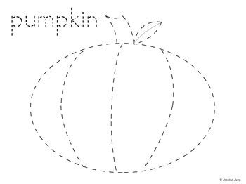 FREE Halloween Pumpkin Trace by Jessica's Resources | TpT