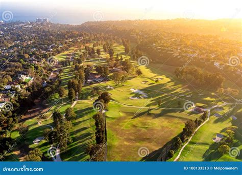 Aerial View of a Golf Course Country Club in LA Stock Photo - Image of overview, landmark: 100133310