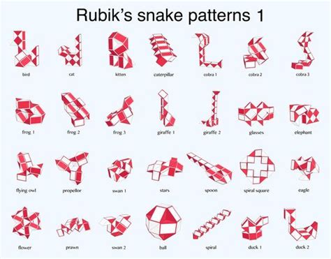 24 piece rubik's twist - Google Search | Rubik snake, Snake patterns, Snake