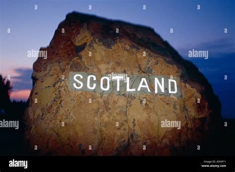 The border of Scotland and England Stock Photo - Alamy