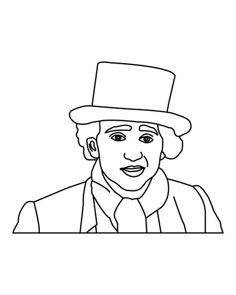 Willy Wonka Coloring Page for Kids