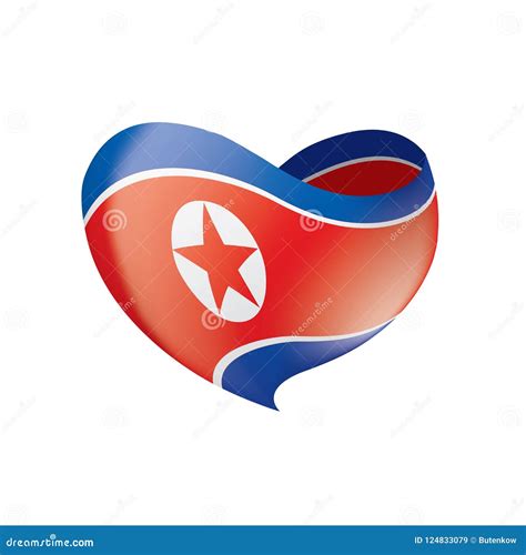 Bandera De Corea Del Norte, Ejemplo Stock de ilustración - Ilustración ...