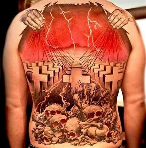 Pin by mario fragoso on tattos m | Metallica tattoo, Back tattoos for guys, Tattoos