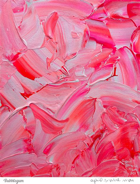 Bubblegum Painting Art Print - April Marie Mai