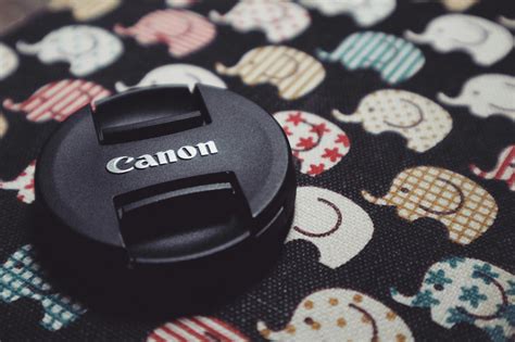 Round Black Canon Lens Cover · Free Stock Photo