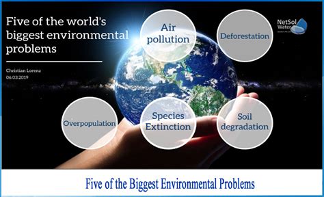 What are the five biggest environmental problems