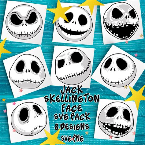 Jack Skellington Face SVG Free – MasterBundles