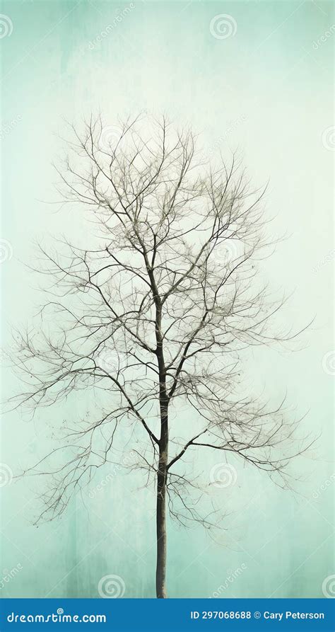 Solitude in Winter: a Digital Art Collection of Isolated Trees a Stock ...