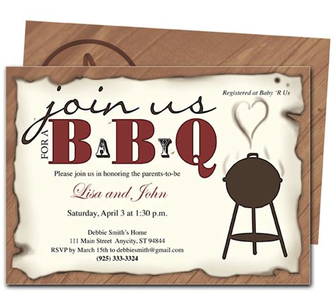 BBQ Baby Shower Invitations | Dolanpedia