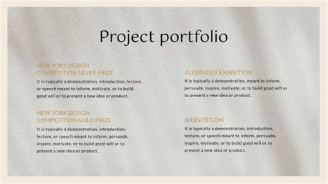 Personal Project Portfolio Presentation Template and Ideas for Design ...