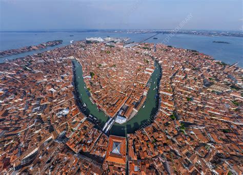 Aerial view of Venice, Italy - Stock Image - F038/6947 - Science Photo Library