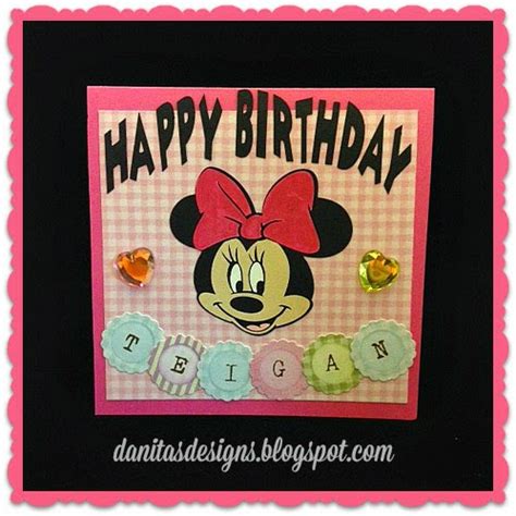 Danita's Designs!!! : Disney Birthday Card