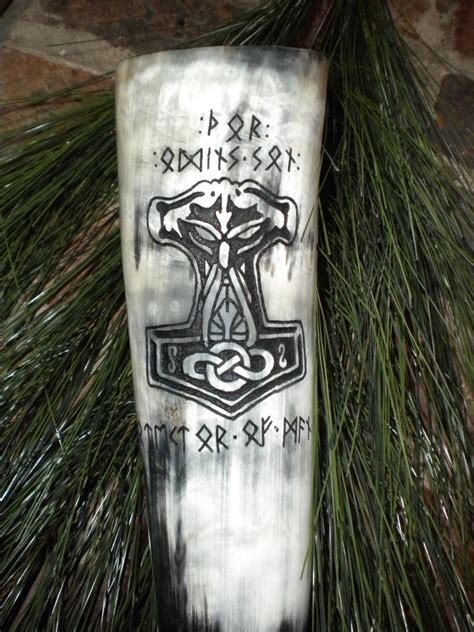 Odin's Son Drinking Horn by UrnesAshTree on DeviantArt