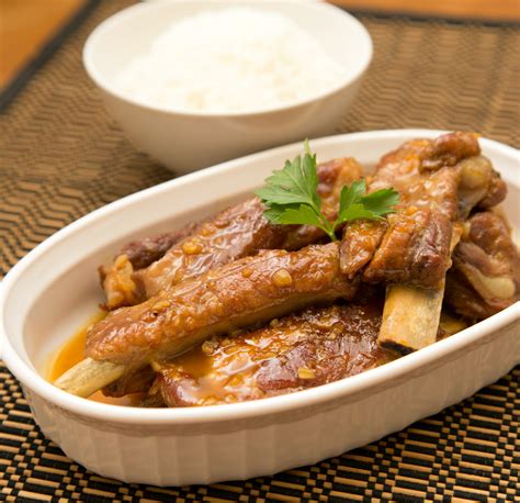 Braised Pork Spare Ribs with Orange Juice - The Missing Lokness