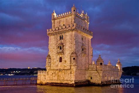 Torre de Belem at night Photograph by Mikehoward Photography