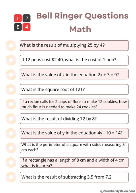 51 Bell Ringer Questions For Teachers To Try [PDF Included] - Number ...