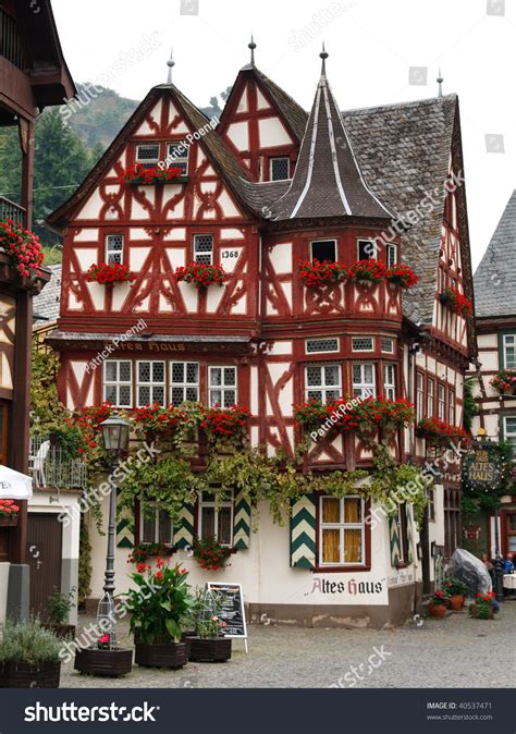 The Altes Haus (Old House), Is A Medieval Half-Timbered House From 1368 In Bacharach, Rhineland ...