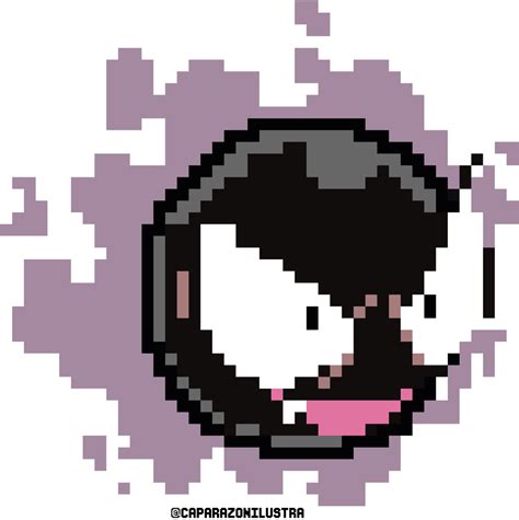 Gastly Pixel Art by caparazonilustra on DeviantArt